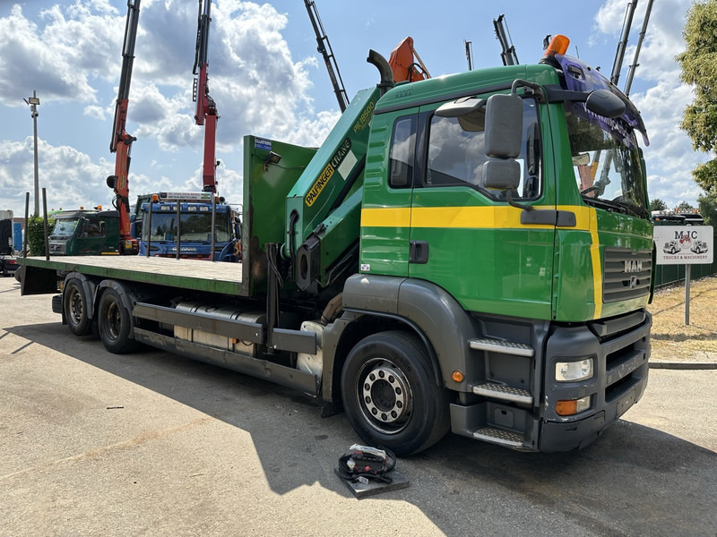 MAN TGA 26.360 6X2 BL + CRANE PALFINGER PK 18500 (4x) - LIFT + STEERING AXLE - PLATFORM 7m75 - MANUAL GEARBOX - Kravas auto ar manipulatoru: foto 2 MAN TGA 26.360 6X2 BL + CRANE PALFINGER PK 18500 (4x) - LIFT + STEERING AXLE - PLATFORM 7m75 - MANUAL GEARBOX - Kravas auto ar manipulatoru: foto 2