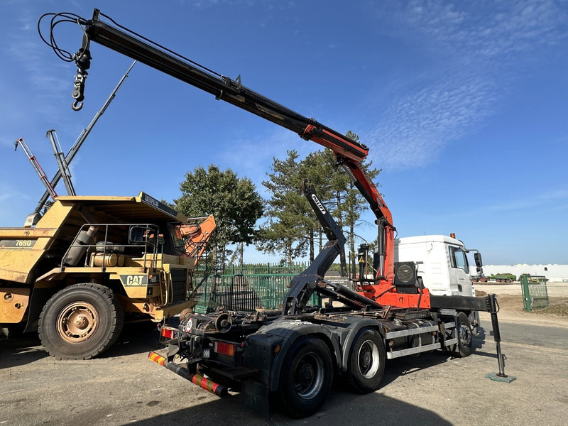 MAN TGA 33.360 6x4 HAAKSYSTEEM + KRAAN PALFINGER PK 15002 - MANUEEL - BLADVERIGN - NAAFREDUCTIE - BE TRUCK - Pacēlājs ar āķi, Kravas auto ar manipulatoru: foto 4 MAN TGA 33.360 6x4 HAAKSYSTEEM + KRAAN PALFINGER PK 15002 - MANUEEL - BLADVERIGN - NAAFREDUCTIE - BE TRUCK - Pacēlājs ar āķi, Kravas auto ar manipulatoru: foto 4