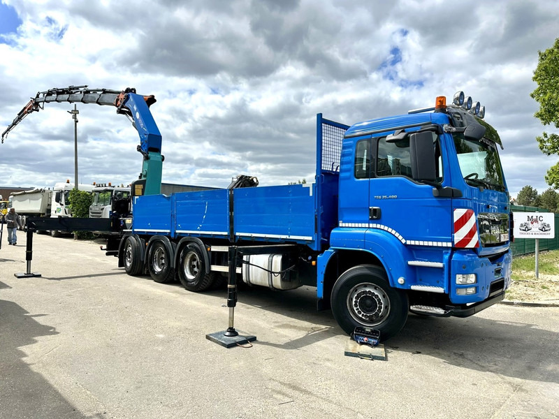 MAN TGS 35.400 8x4 TRIDEM + (32.5m) KRAN HMF 4720 K6 + JIB FJ1000 K4 - PRITSCHE 6m - LIFT/LENK ACHSE - RADIO - 5E F - BELGISCHE LKW - Bortu kravas automašīna/ Platforma, Kravas auto ar manipulatoru: foto 2 MAN TGS 35.400 8x4 TRIDEM + (32.5m) KRAN HMF 4720 K6 + JIB FJ1000 K4 - PRITSCHE 6m - LIFT/LENK ACHSE - RADIO - 5E F - BELGISCHE LKW - Bortu kravas automašīna/ Platforma, Kravas auto ar manipulatoru: foto 2