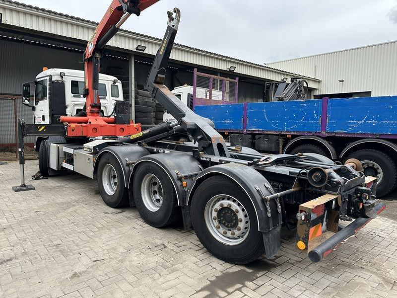 MAN TGS 35.400 8x4 TRIDEM HOOKLIFT T22 + CRANE PALFINGER PK 18001 EH + RADIO - EURO 5 - LIFT/STEERING AXLE - BE TRUCK - Pacēlājs ar āķi, Kravas auto ar manipulatoru: foto 4 MAN TGS 35.400 8x4 TRIDEM HOOKLIFT T22 + CRANE PALFINGER PK 18001 EH + RADIO - EURO 5 - LIFT/STEERING AXLE - BE TRUCK - Pacēlājs ar āķi, Kravas auto ar manipulatoru: foto 4