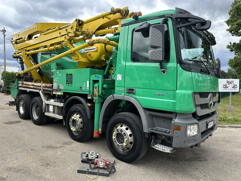 Mercedes-Benz ACTROS 3241 8x4 PUMI PM M 21-3 (21m) Putzmeister - *238.000km* / 1586H - EPS - BLADVERING / NAAFREDUCTIE - Betona sūknis: foto 2 Mercedes-Benz ACTROS 3241 8x4 PUMI PM M 21-3 (21m) Putzmeister - *238.000km* / 1586H - EPS - BLADVERING / NAAFREDUCTIE - Betona sūknis: foto 2