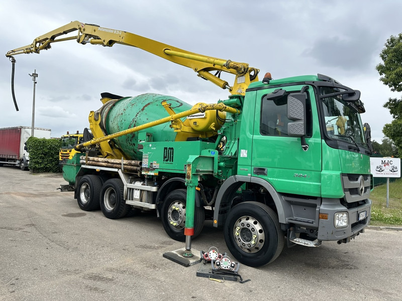 Mercedes-Benz ACTROS 3241 8x4 PUMI PM M 21-3 (21m) Putzmeister - *238.000km* / 1586H - EPS - BLADVERING / NAAFREDUCTIE - Betonvedējs: foto 2 Mercedes-Benz ACTROS 3241 8x4 PUMI PM M 21-3 (21m) Putzmeister - *238.000km* / 1586H - EPS - BLADVERING / NAAFREDUCTIE - Betonvedējs: foto 2
