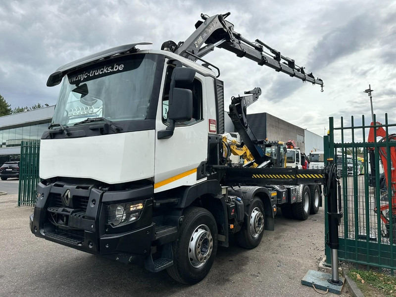 Renault C460 8x4 HOOKLIFT + (19m!) CRANE HIAB 288 E-6 HIDUO - RADIO - 5/6 F - STEEL SPRING / HUB REDUCTION - BE TRUCK - Pacēlājs ar āķi, Kravas auto ar manipulatoru: foto 3 Renault C460 8x4 HOOKLIFT + (19m!) CRANE HIAB 288 E-6 HIDUO - RADIO - 5/6 F - STEEL SPRING / HUB REDUCTION - BE TRUCK - Pacēlājs ar āķi, Kravas auto ar manipulatoru: foto 3