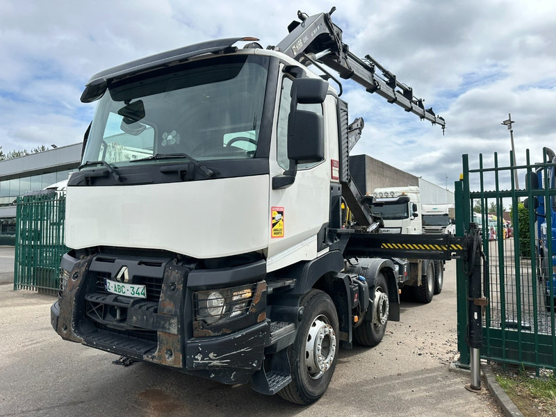 Renault C460 8x4 HOOKLIFT + CRANE HIAB 288 E-6 HIDUO - RADIO - 5/6 F - STEEL SPRING / HUB REDUCTION - Pacēlājs ar āķi, Kravas auto ar manipulatoru: foto 3 Renault C460 8x4 HOOKLIFT + CRANE HIAB 288 E-6 HIDUO - RADIO - 5/6 F - STEEL SPRING / HUB REDUCTION - Pacēlājs ar āķi, Kravas auto ar manipulatoru: foto 3