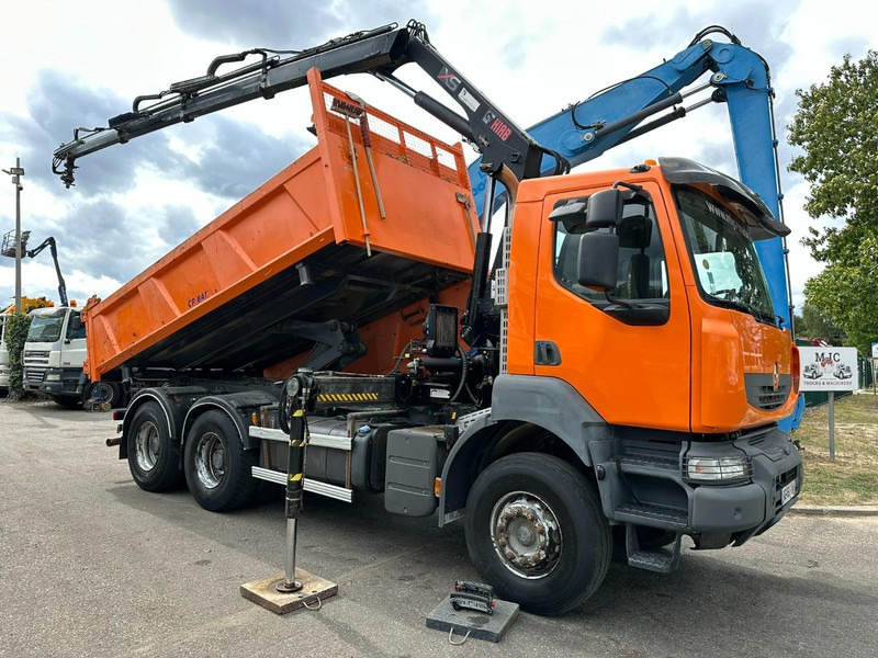 Renault KERAX 380 DXI 6x4 TIPPER + CRANE HIAB 144 B-3 - RADIO - *246.000km* - RETARDER - BORDMATIC - EURO 5 - Kravas automašīna pašizgāzējs, Kravas auto ar manipulatoru: foto 1 Renault KERAX 380 DXI 6x4 TIPPER + CRANE HIAB 144 B-3 - RADIO - *246.000km* - RETARDER - BORDMATIC - EURO 5 - Kravas automašīna pašizgāzējs, Kravas auto ar manipulatoru: foto 1