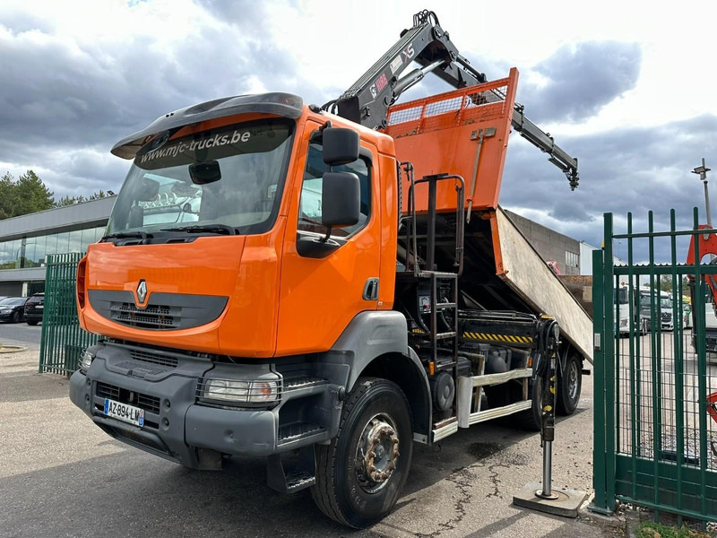Renault KERAX 380 DXI 6x4 TIPPER + CRANE HIAB 144 B-3 - RADIO - *246.000km* - RETARDER - BORDMATIC - EURO 5 - Kravas automašīna pašizgāzējs, Kravas auto ar manipulatoru: foto 2 Renault KERAX 380 DXI 6x4 TIPPER + CRANE HIAB 144 B-3 - RADIO - *246.000km* - RETARDER - BORDMATIC - EURO 5 - Kravas automašīna pašizgāzējs, Kravas auto ar manipulatoru: foto 2