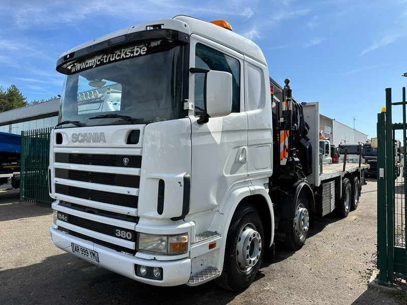 Scania 114C-380 8x4 + CRANE HIAB 700 E-5 - PLATFORM 6m80 + TWISTLOCKS - MANUAL - RETARDER - STEEL SPRING / BIG AXLE HUB REDUCTION - AP ACHSEN - Kravas auto ar manipulatoru: foto 3 Scania 114C-380 8x4 + CRANE HIAB 700 E-5 - PLATFORM 6m80 + TWISTLOCKS - MANUAL - RETARDER - STEEL SPRING / BIG AXLE HUB REDUCTION - AP ACHSEN - Kravas auto ar manipulatoru: foto 3