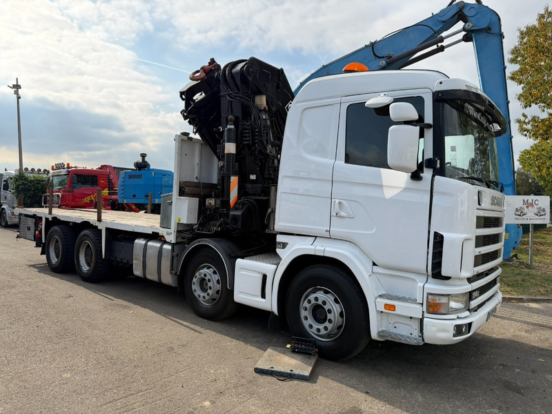 Scania 114C-380 8x4 PRITSCHE + KRAN HIAB 700 E-5 - PLATFORM 6m80 + TWISTLOCKS - MANUAL - RETARDER - STEEL SPRING / BIG AXLE HUB REDUCTION - AP ACHSEN - Bortu kravas automašīna/ Platforma, Kravas auto ar manipulatoru: foto 2 Scania 114C-380 8x4 PRITSCHE + KRAN HIAB 700 E-5 - PLATFORM 6m80 + TWISTLOCKS - MANUAL - RETARDER - STEEL SPRING / BIG AXLE HUB REDUCTION - AP ACHSEN - Bortu kravas automašīna/ Platforma, Kravas auto ar manipulatoru: foto 2