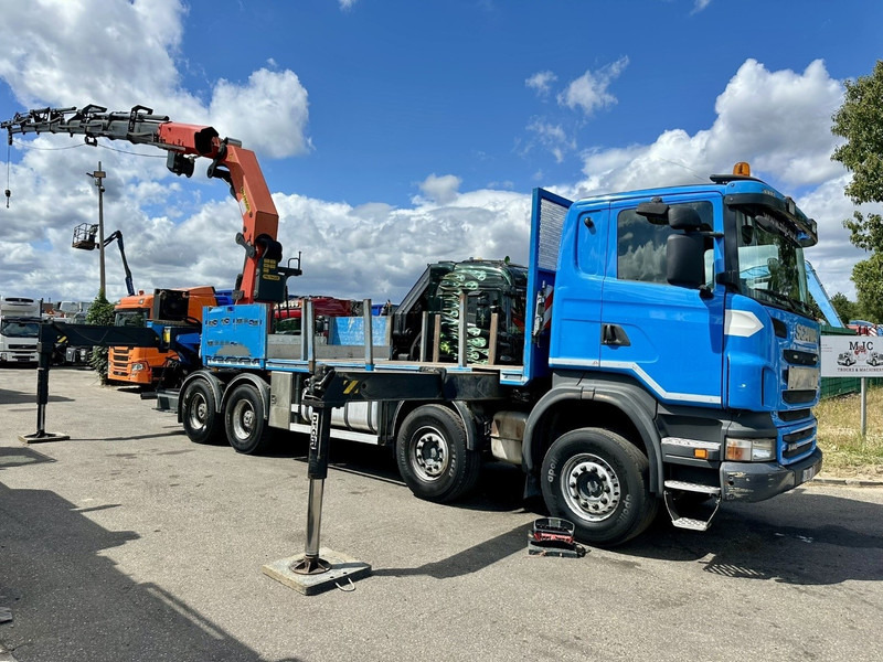 Scania G440 8x4 + (26.5m!) CRANE PALFINGER PK78002 SH G 8x + 1 + WINCH - PLATFORM 6m25 - MANUAL - HUB REDUCTION - STEEL SPRING - EURO 5 - BE TRUCK - Kravas auto ar manipulatoru: foto 1 Scania G440 8x4 + (26.5m!) CRANE PALFINGER PK78002 SH G 8x + 1 + WINCH - PLATFORM 6m25 - MANUAL - HUB REDUCTION - STEEL SPRING - EURO 5 - BE TRUCK - Kravas auto ar manipulatoru: foto 1