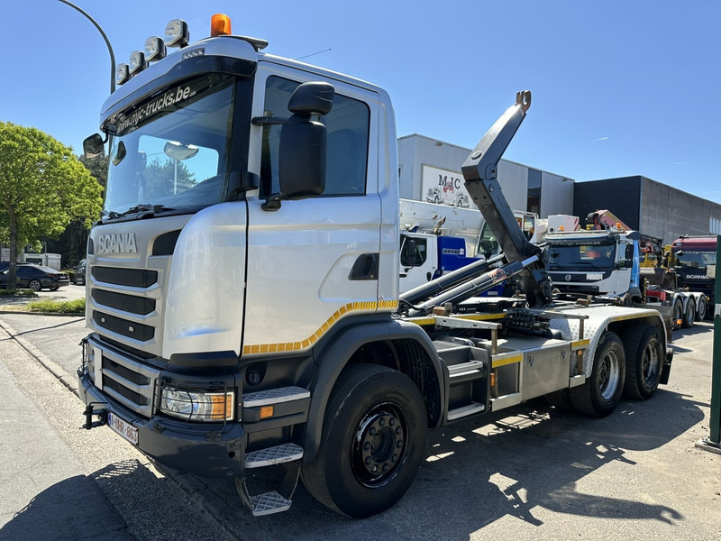 Scania G450 6x4 HAAKSYSTEEM AJK 20T - 5760mm - 3m90 WB - BLADVERING / NAAFREDUCTIE - EURO 6 - BE TRUCK - Pacēlājs ar āķi: foto 3 Scania G450 6x4 HAAKSYSTEEM AJK 20T - 5760mm - 3m90 WB - BLADVERING / NAAFREDUCTIE - EURO 6 - BE TRUCK - Pacēlājs ar āķi: foto 3