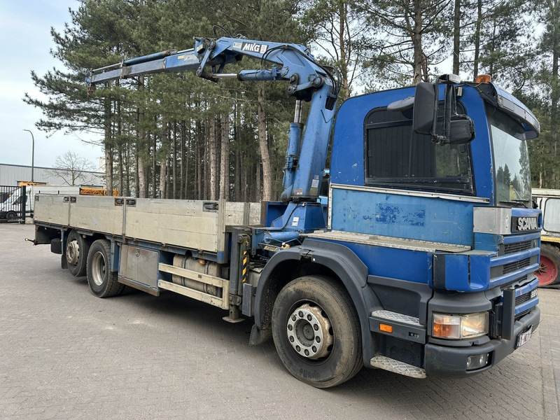 Scania P 94-220 6x2 + CRANE / GRUA MKG HLK 125 - STEEL CARRIER - MANUAL 4+4 - LIFT + STEERING AXLE - BE TRUCK - Kravas auto ar manipulatoru: foto 3 Scania P 94-220 6x2 + CRANE / GRUA MKG HLK 125 - STEEL CARRIER - MANUAL 4+4 - LIFT + STEERING AXLE - BE TRUCK - Kravas auto ar manipulatoru: foto 3