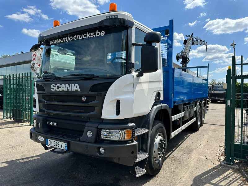 Scania P410 6x4 PRITSCHE + KRAN HIAB 166 ES-4 - RETARDER - ROTATOR - PLATFORM 6m80 - BIG AXLES HUB REDUCTION - STEEL SPRING - Bortu kravas automašīna/ Platforma, Kravas auto ar manipulatoru: foto 4 Scania P410 6x4 PRITSCHE + KRAN HIAB 166 ES-4 - RETARDER - ROTATOR - PLATFORM 6m80 - BIG AXLES HUB REDUCTION - STEEL SPRING - Bortu kravas automašīna/ Platforma, Kravas auto ar manipulatoru: foto 4