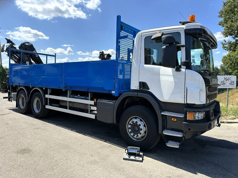 Scania P410 6x4 PRITSCHE + KRAN HIAB 166 ES-4 - RETARDER - ROTATOR - PLATFORM 6m80 - BIG AXLES HUB REDUCTION - STEEL SPRING - Bortu kravas automašīna/ Platforma, Kravas auto ar manipulatoru: foto 1 Scania P410 6x4 PRITSCHE + KRAN HIAB 166 ES-4 - RETARDER - ROTATOR - PLATFORM 6m80 - BIG AXLES HUB REDUCTION - STEEL SPRING - Bortu kravas automašīna/ Platforma, Kravas auto ar manipulatoru: foto 1