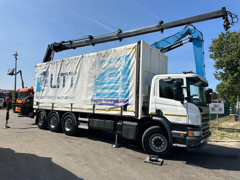 Scania P410 8x4 TRIDEM + CRANE HIAB 244 EP-4 HIDUO - RETARDER - LIFT + STEERING AXLE - *327.000km* - RADIO - Kravas auto ar manipulatoru: foto 1 Scania P410 8x4 TRIDEM + CRANE HIAB 244 EP-4 HIDUO - RETARDER - LIFT + STEERING AXLE - *327.000km* - RADIO - Kravas auto ar manipulatoru: foto 1