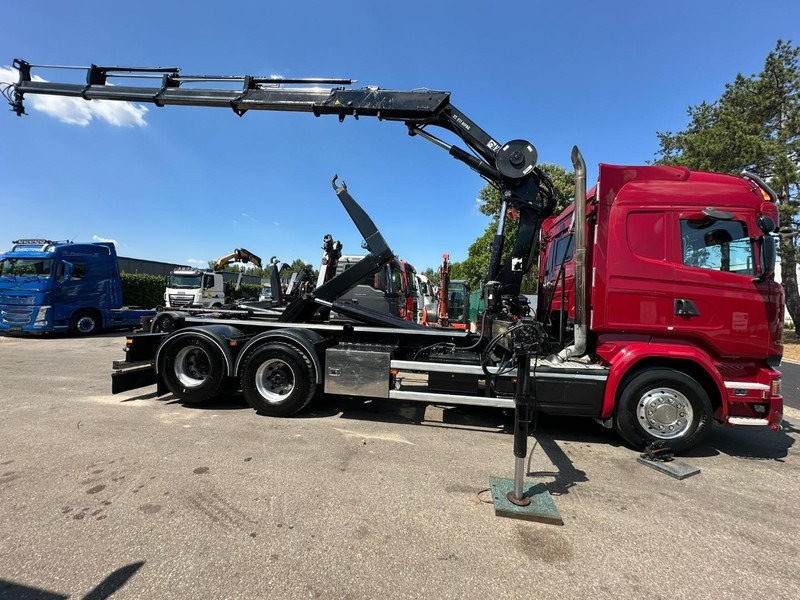 Scania R580 6X2 V8 HOOKLIFT + CRANE HIAB 211 E-4 HIPRO - ROTATOR - RETARDER - ALCOA ALU - RADIO - NL TRUCK - Pacēlājs ar āķi, Kravas auto ar manipulatoru: foto 4 Scania R580 6X2 V8 HOOKLIFT + CRANE HIAB 211 E-4 HIPRO - ROTATOR - RETARDER - ALCOA ALU - RADIO - NL TRUCK - Pacēlājs ar āķi, Kravas auto ar manipulatoru: foto 4