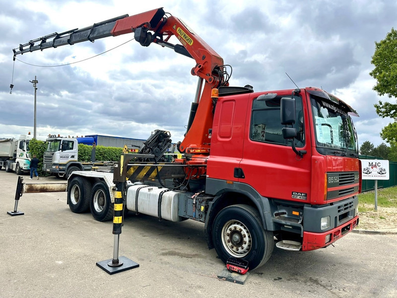 DAF 85 CF 430 6x4 CRANE PK 32.000 F (7x) + WINCH - EURO 2 - MANUAL ZF - HUB REDUCTION / STEEL SPRING - BE TRUCK - Vilcējs: foto 1 DAF 85 CF 430 6x4 CRANE PK 32.000 F (7x) + WINCH - EURO 2 - MANUAL ZF - HUB REDUCTION / STEEL SPRING - BE TRUCK - Vilcējs: foto 1