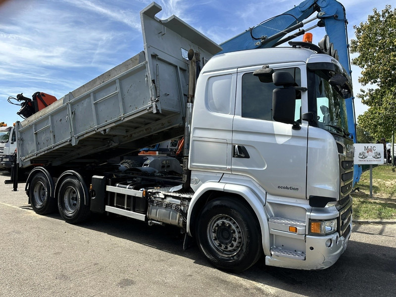 Scania R520 6x4 TRACTOR + TIPPER + CRANE PALFINGER PK 15002 A - RETARDER - *FULL AIR* - EUR 6 - BE TRUCK - Vilcējs: foto 1 Scania R520 6x4 TRACTOR + TIPPER + CRANE PALFINGER PK 15002 A - RETARDER - *FULL AIR* - EUR 6 - BE TRUCK - Vilcējs: foto 1