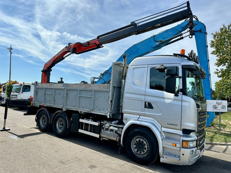 Scania R520 6x4 TRACTOR + TIPPER + CRANE PALFINGER PK 15002 A - RETARDER - *FULL AIR* - EUR 6 - BE TRUCK - Vilcējs: foto 5 Scania R520 6x4 TRACTOR + TIPPER + CRANE PALFINGER PK 15002 A - RETARDER - *FULL AIR* - EUR 6 - BE TRUCK - Vilcējs: foto 5