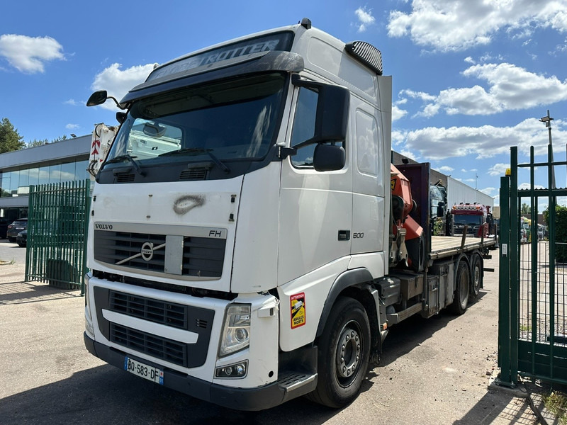 Kravas auto ar manipulatoru Volvo FH 500 6X2 + CRANE PALFINGER PK50002 E 6x - RETARDER - PLATFORM 6m20 - TWISTLOCKS 20' - 561.000km - EURO 5: foto 12