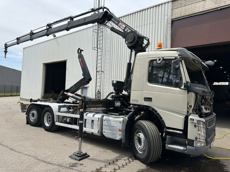 Volvo FM 370 6x2 HOOKLIFT 21T + CRANE HIAB 144 E-4 HIDUO - ENGINE / GEARBOX OK - CHASSIS OK - RUNNING + DRIVING - BE TRUCK - Pacēlājs ar āķi, Kravas auto ar manipulatoru: foto 1 Volvo FM 370 6x2 HOOKLIFT 21T + CRANE HIAB 144 E-4 HIDUO - ENGINE / GEARBOX OK - CHASSIS OK - RUNNING + DRIVING - BE TRUCK - Pacēlājs ar āķi, Kravas auto ar manipulatoru: foto 1