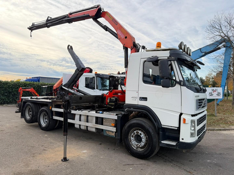 Volvo FM 400 6x2 HOOKLIFT + CRANE PALFINGER PK 15500 B (2x) - 5/6 F - MANUAL - EURO 4 - BE TRUCK - Pacēlājs ar āķi, Kravas auto ar manipulatoru: foto 1 Volvo FM 400 6x2 HOOKLIFT + CRANE PALFINGER PK 15500 B (2x) - 5/6 F - MANUAL - EURO 4 - BE TRUCK - Pacēlājs ar āķi, Kravas auto ar manipulatoru: foto 1