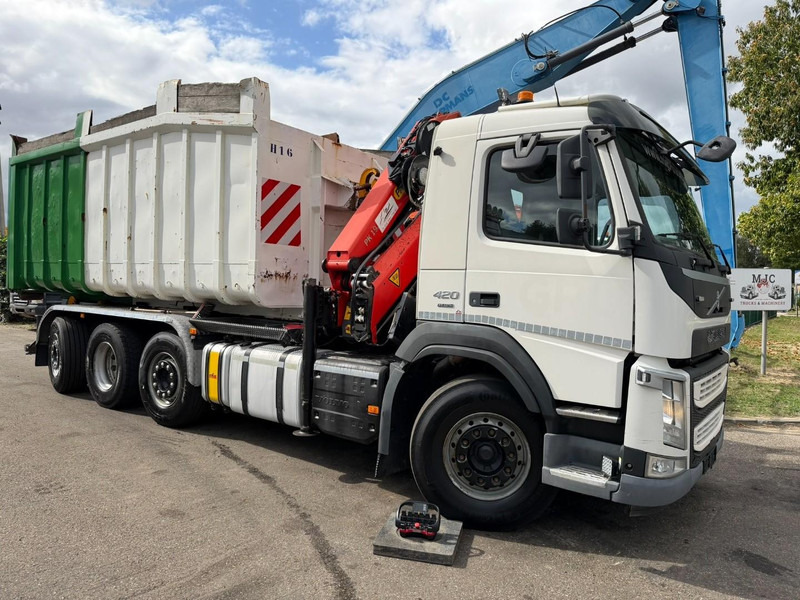 Volvo FM 420 8x2 HOOKLIFT + CRANE PALFINGER PK19.001 SLD B - *294.000km* - EURO 6 - LIFT + STEERING AXLE - I SHIFT - BE TRUCK - Pacēlājs ar āķi, Kravas auto ar manipulatoru: foto 2 Volvo FM 420 8x2 HOOKLIFT + CRANE PALFINGER PK19.001 SLD B - *294.000km* - EURO 6 - LIFT + STEERING AXLE - I SHIFT - BE TRUCK - Pacēlājs ar āķi, Kravas auto ar manipulatoru: foto 2
