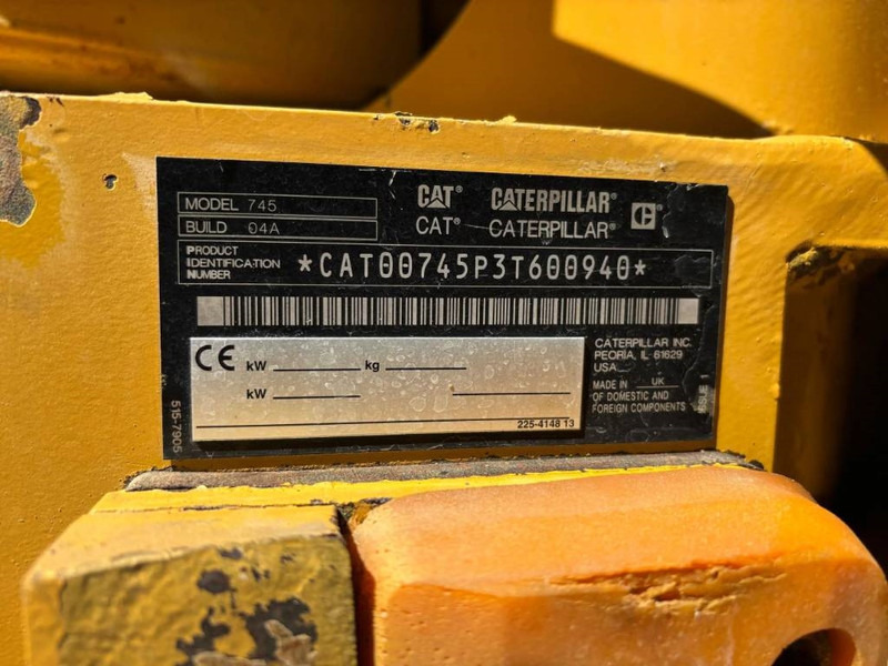Cat 745 04A - Artikulētias pašizgāzējs: foto 4 Cat 745 04A - Artikulētias pašizgāzējs: foto 4