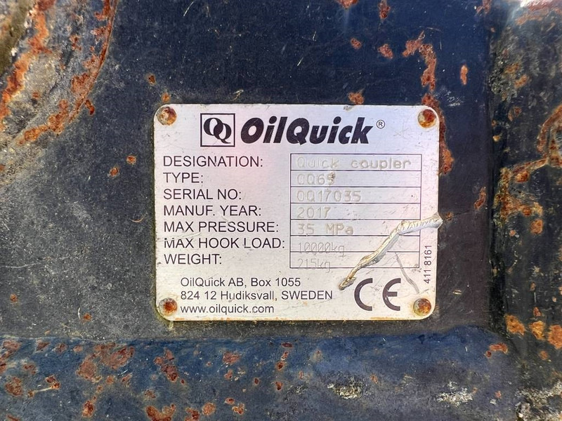 OilQuick OQ65 - M314F / M316F / M318F - Ātrā sakabe - Celtniecības tehnika: foto 4 OilQuick OQ65 - M314F / M316F / M318F - Ātrā sakabe - Celtniecības tehnika: foto 4