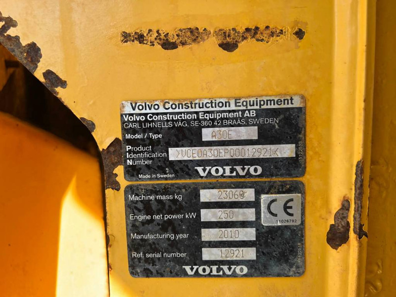 Artikulētias pašizgāzējs Volvo A 30 E: foto 7