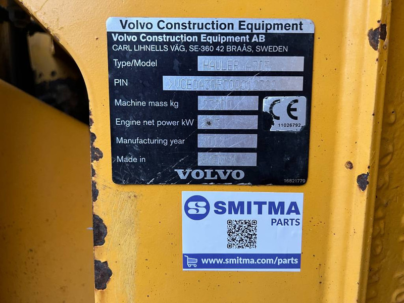 Artikulētias pašizgāzējs Volvo A30F: foto 8