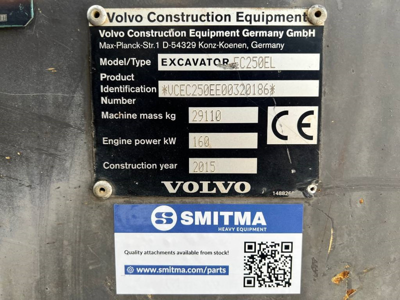Volvo EC250E L - Kāpurķēžu ekskavators: foto 5 Volvo EC250E L - Kāpurķēžu ekskavators: foto 5