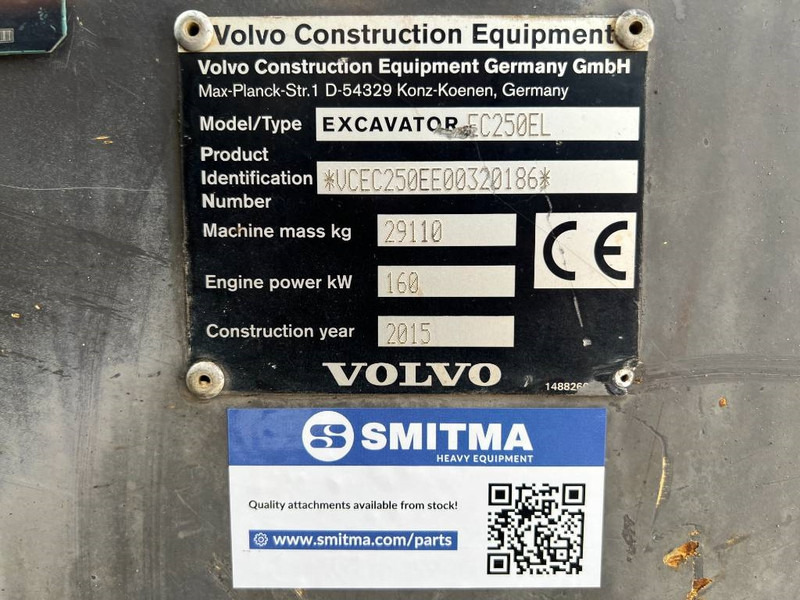 Volvo EC250E L - Kāpurķēžu ekskavators: foto 5 Volvo EC250E L - Kāpurķēžu ekskavators: foto 5