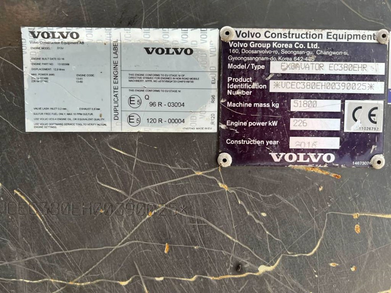 Volvo EC380E HR UHD - Kāpurķēžu ekskavators: foto 4 Volvo EC380E HR UHD - Kāpurķēžu ekskavators: foto 4