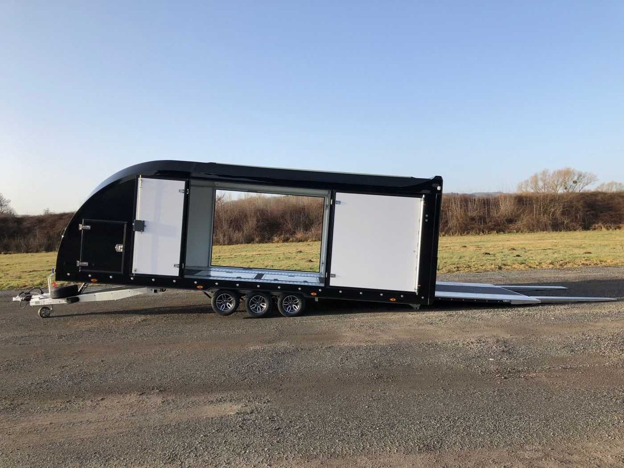 Jaunā Piekabe autovedējs BRIAN_JAMES Race Transporter 6 3-Achser Autotransporter gesc: foto 18