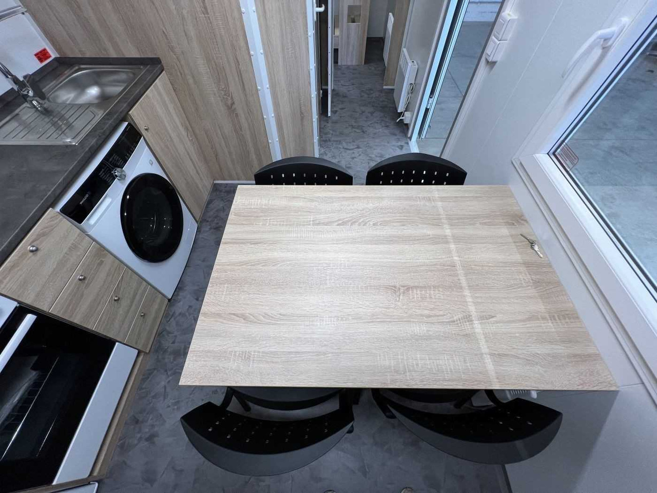 Jaunā Celtniecības konteiners, Piekabe ROSEMEIER VE MOBI 7344 Economy Mannschaftswagen: foto 17