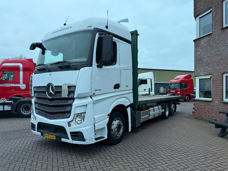 Mercedes-Benz Actros Actros 2542LL 6X2 met open laabak BDF Platform NL Truck - Bortu kravas automašīna/ Platforma: foto 2 Mercedes-Benz Actros Actros 2542LL 6X2 met open laabak BDF Platform NL Truck - Bortu kravas automašīna/ Platforma: foto 2