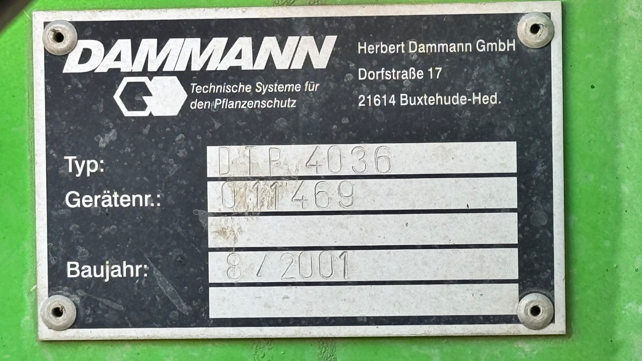 Dammann DTP 4036 ProfiClass in TOP Condition - Pašgājējmiglotājs: foto 4 Dammann DTP 4036 ProfiClass in TOP Condition - Pašgājējmiglotājs: foto 4
