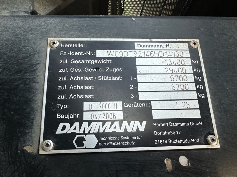 Dammann Trac DT 2000 H - Pašgājējmiglotājs: foto 2 Dammann Trac DT 2000 H - Pašgājējmiglotājs: foto 2