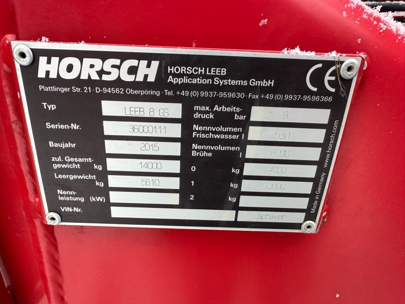 Horsch LEEB 8 GS - Miglotājs: foto 2 Horsch LEEB 8 GS - Miglotājs: foto 2