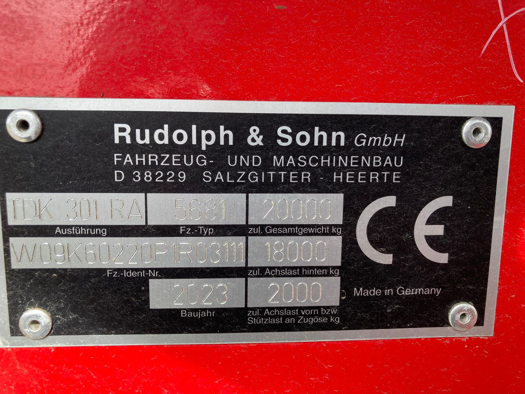 Rudolph TDK 301 RA - Lauksaimniecības piekabe-pašizgāzējs: foto 4 Rudolph TDK 301 RA - Lauksaimniecības piekabe-pašizgāzējs: foto 4