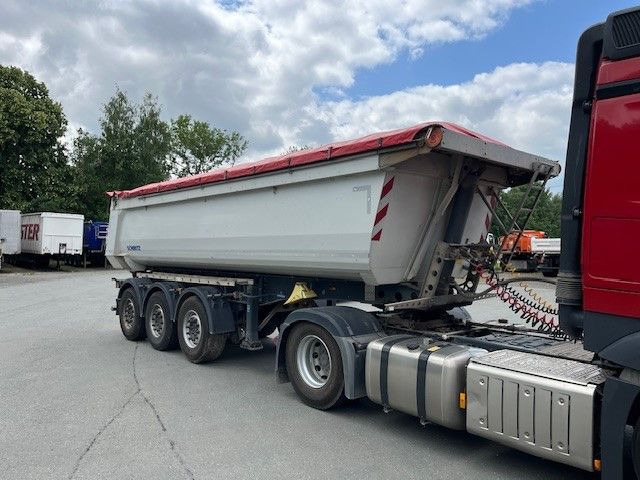 Schmitz Cargobull SKI 24 SL7,5 Stahlmulde elektrisches Verdeck TOP - Puspiekabe pašizgāzējs: foto 1 Schmitz Cargobull SKI 24 SL7,5 Stahlmulde elektrisches Verdeck TOP - Puspiekabe pašizgāzējs: foto 1