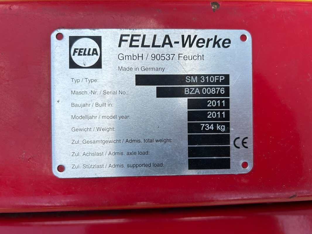 Fella SM 310 FP - Pļāvējs: foto 4 Fella SM 310 FP - Pļāvējs: foto 4