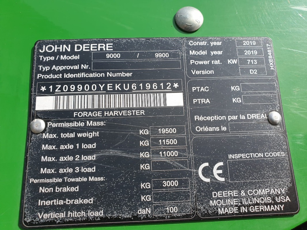 John Deere 9900 - Kombains: foto 2 John Deere 9900 - Kombains: foto 2