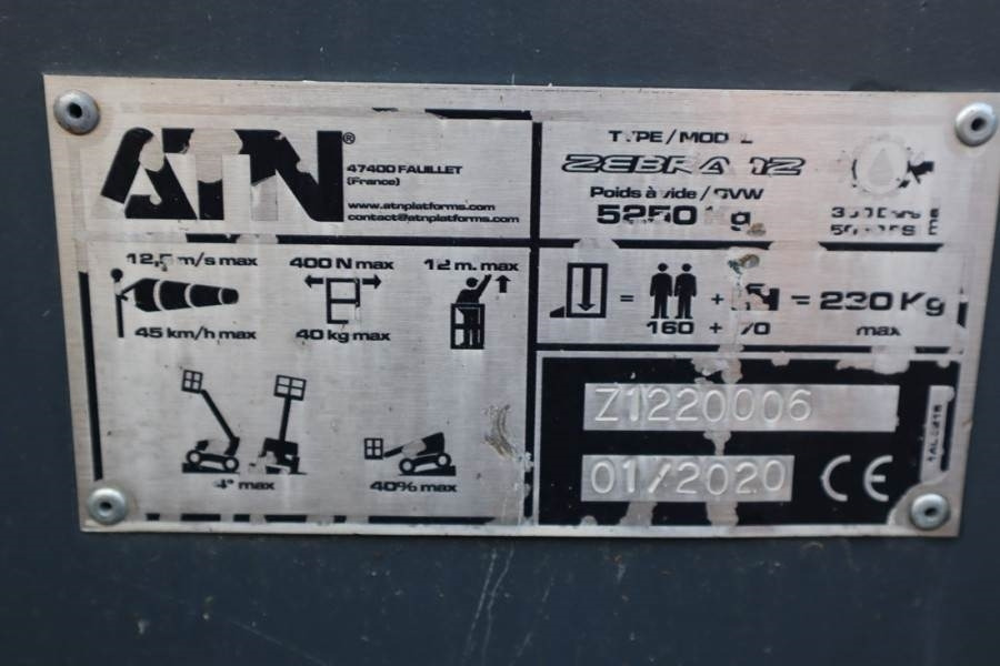 Izlices pacēlājs ATN Zebra 12 VALID INSPECTION, *GUARANTEE! Diesel, 4x4: foto 6