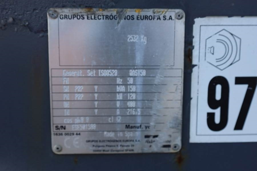 Elektroģenerators Atlas Copco QAS 150 Diesel, 150KVA * NON - WORKING *: foto 6