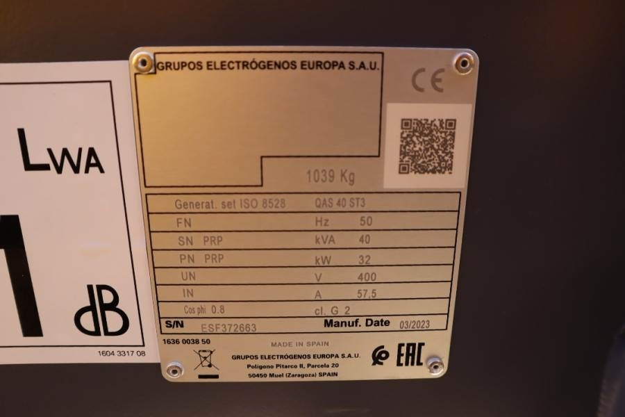 Elektroģenerators Atlas Copco QAS 40 ST3 Valid inspection, *Guarantee! Diesel, 4: foto 14