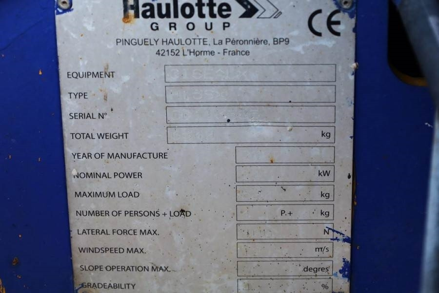 Šķērveida pacēlājs Haulotte H15SX Diesel, 4x4 Drive 15 Working Height, 500kg C: foto 6
