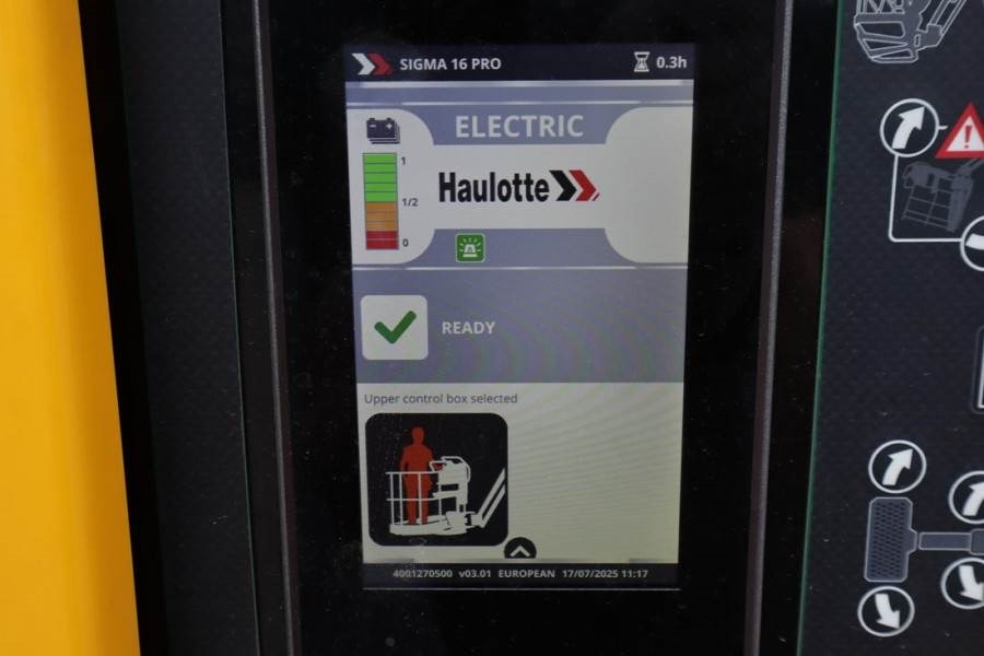 Haulotte SIGMA 16PRO NEW / UNUSED, Valid Inspection, *Guara - Izlices pacēlājs: foto 5 Haulotte SIGMA 16PRO NEW / UNUSED, Valid Inspection, *Guara - Izlices pacēlājs: foto 5
