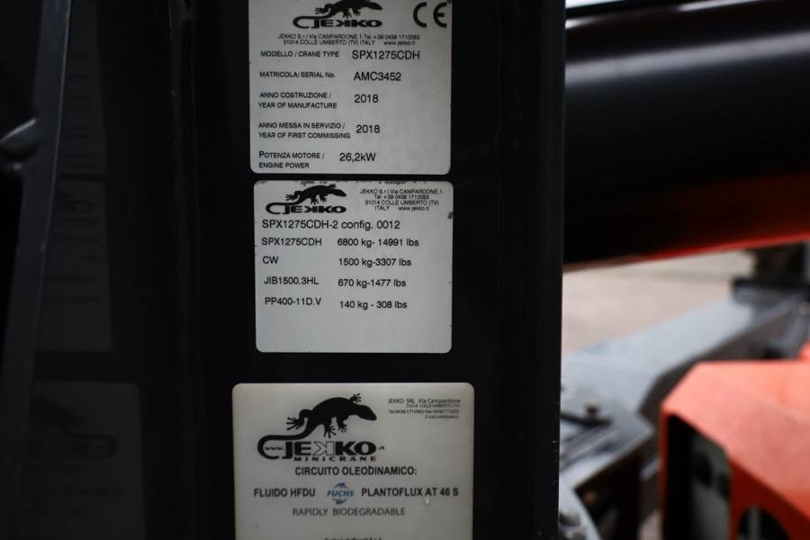 Jekko SPX1275CDH Valid inspection, *Guarantee! Diesel/El - Kāpurķēžu celtnis: foto 5 Jekko SPX1275CDH Valid inspection, *Guarantee! Diesel/El - Kāpurķēžu celtnis: foto 5