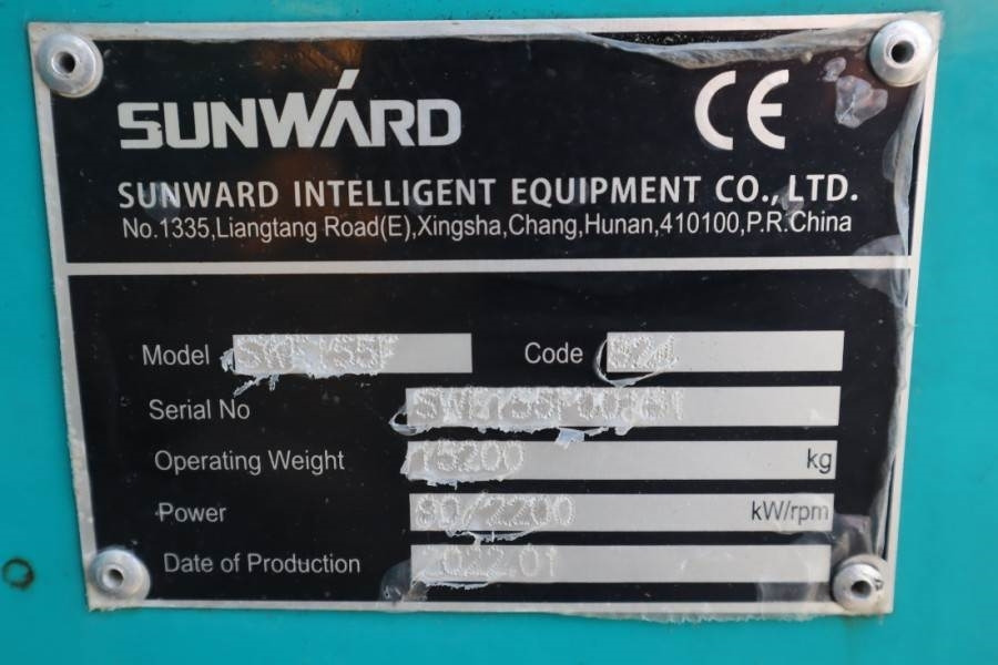 Sunward SWE155F CE certification, Diesel, Digging depth: 5 - Kāpurķēžu ekskavators: foto 5 Sunward SWE155F CE certification, Diesel, Digging depth: 5 - Kāpurķēžu ekskavators: foto 5